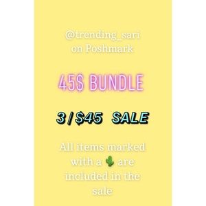 Bundle items marked with 🌵& I’ll send an offer !